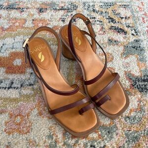 SARTO By Franco Sarto Brown Sandals
